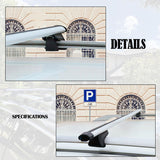 2 x Aluminum Cross Bars With Raised Roof Rail Fit For Toyota RAV4 2000-2005/2013-2019 RRCB-TA001 - Machter