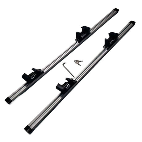 2 x Aluminum Cross Bars With Raised Roof Rail Fit For Toyota RAV4 2000-2005/2013-2019 - Machter
