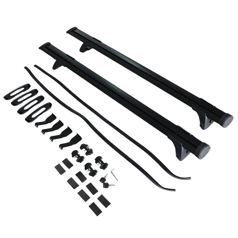 2 x Roof Rack Cross Bars Black Fit For Toyota Hilux Dual Cab 4 Door 2012-2024 RRCB-TA010 - Machter