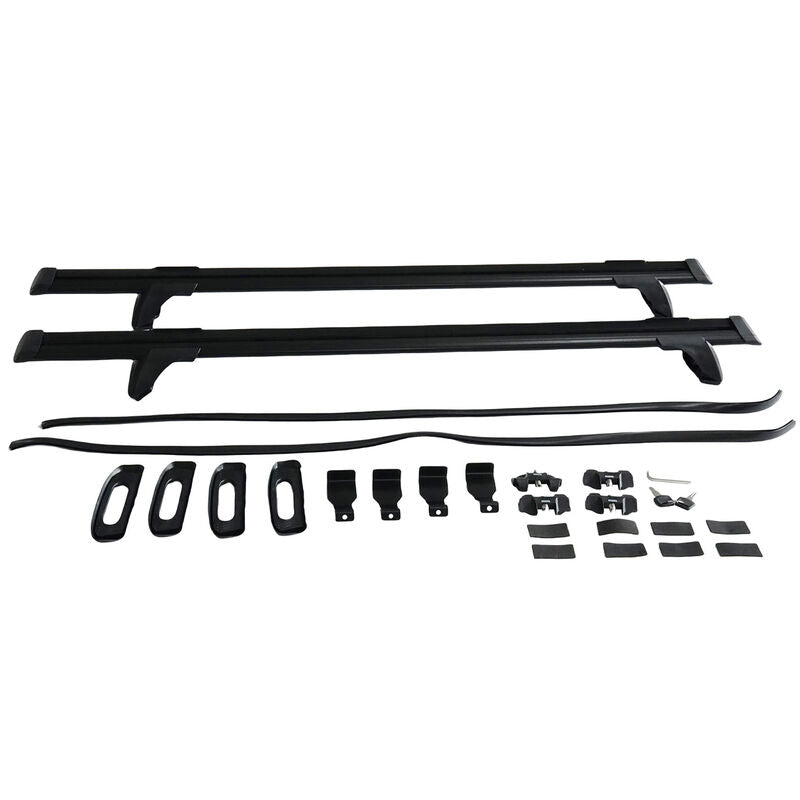 2 x Roof Rack Cross Bars Black Fit For Toyota Hilux Dual Cab 4 Door 2012-2024 RRCB-TA010 - Machter