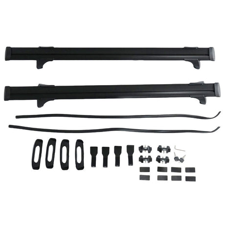 2 x Roof Rack Cross Bars Black Fit For Toyota Hilux Dual Cab 4 Door 2012-2024 - Machter