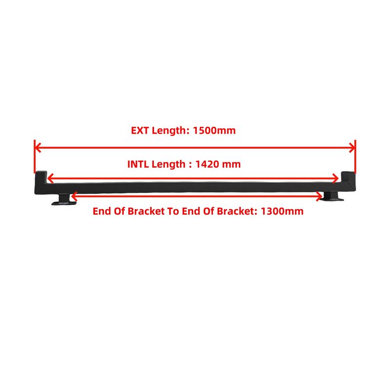 1500mm Wide Roof Bars Bolt On Rack Cab Ute Canopy And Toolbox Flat Steel RRCB-UTE003 - Machter