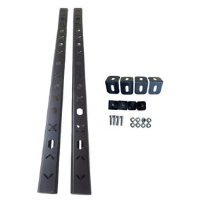 1 Set Of 100kg Roof Racks Carry Bars Fit For Steel Canopy RRCB-UTE - Machter