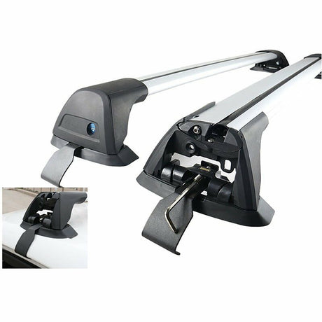 2 x Non-Rail Aero Alloy Roof Rack Cross Bar Fit For Suzuki Grand Vitara For Nissan Qashqai ST 5 Doors - Machter
