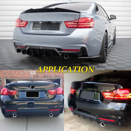 Rear Diffuser Lower Bumper Lip Spoiler Fit For BMW 4 Series F32 F36 435i 440i 428i 2013-2019 - Machter