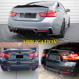 Rear Diffuser Lower Bumper Lip Spoiler Fit For BMW 4 Series F32 F36 435i 440i 428i 2013-2019 RRV-BMW003 - Machter