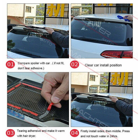 Rear Trunk Wing Lip Spoiler Fit For Volkswagen GOLF MK7 GTI & R Hatchback 2014-2019 - Machter