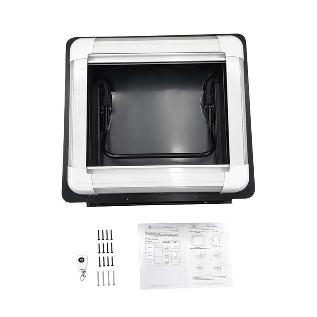 RV Caravan Skylight 450x400mm Complete Roof Hatch Eurostyle With LED Remote Control RVSL-001 - Machter