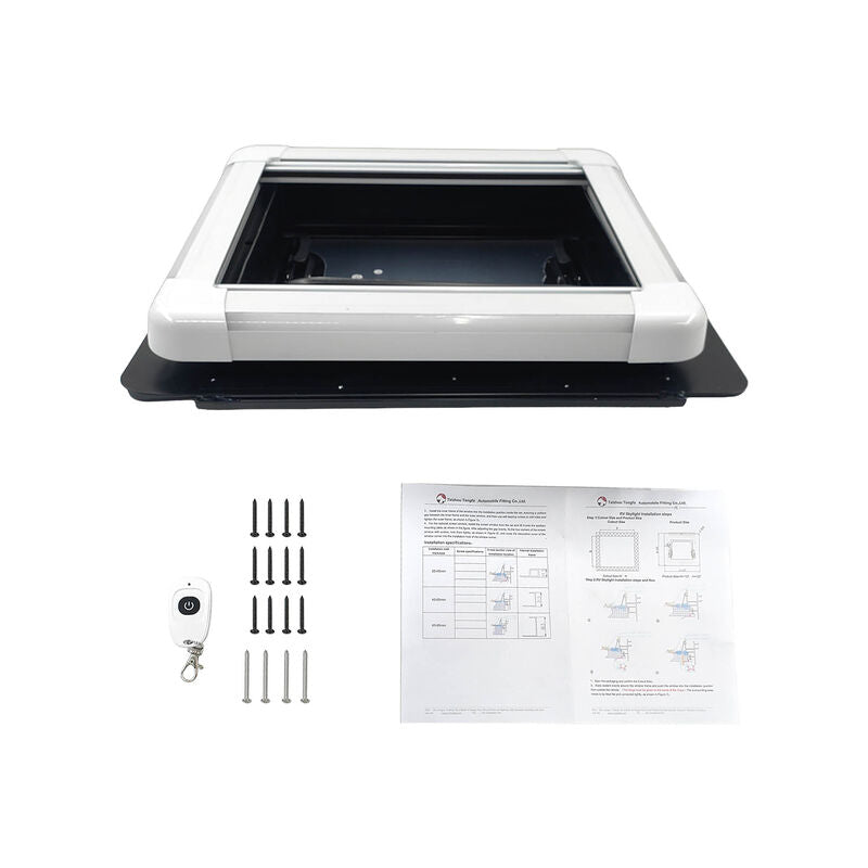 RV Caravan Skylight 450x400mm Complete Roof Hatch Eurostyle With LED Remote Control RVSL-001 - Machter