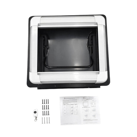 RV Caravan Skylight 450x400mm Complete Roof Hatch Eurostyle With LED Remote Control - Machter