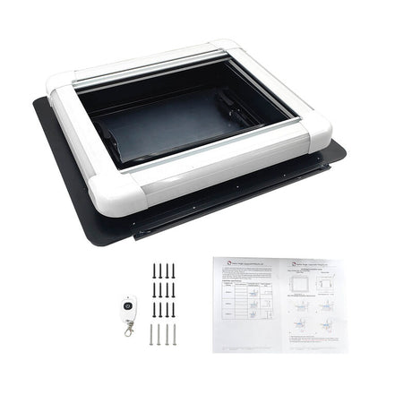 RV Caravan Skylight 450x400mm Complete Roof Hatch Eurostyle With LED Remote Control - Machter