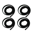 4PCS Wheel Arch Flare Rubber Seal Fit For Toyota Landcruiser 80 series 1990-1998 Rubber-TA003BLACK-4PCS - Machter
