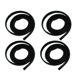 4PCS Wheel Arch Flare Rubber Seal Fit For Toyota Landcruiser 80 series 1990-1998 Rubber-TA003BLACK-4PCS - Machter