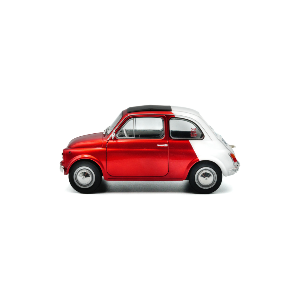 1965 Fiat Tribute to Italia Bi-Colour Diecast Model Car 1:18 Scale (Approx. 25cm) Collectible | Universal Auto Spares