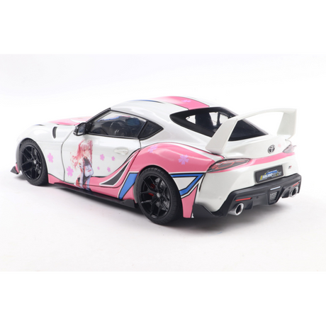 2024 Toyota GR Supra Itasha White Solido Works Diecast Model Car 1:18 Scale (Approx. 25cm) Collectible | Universal Auto Spares