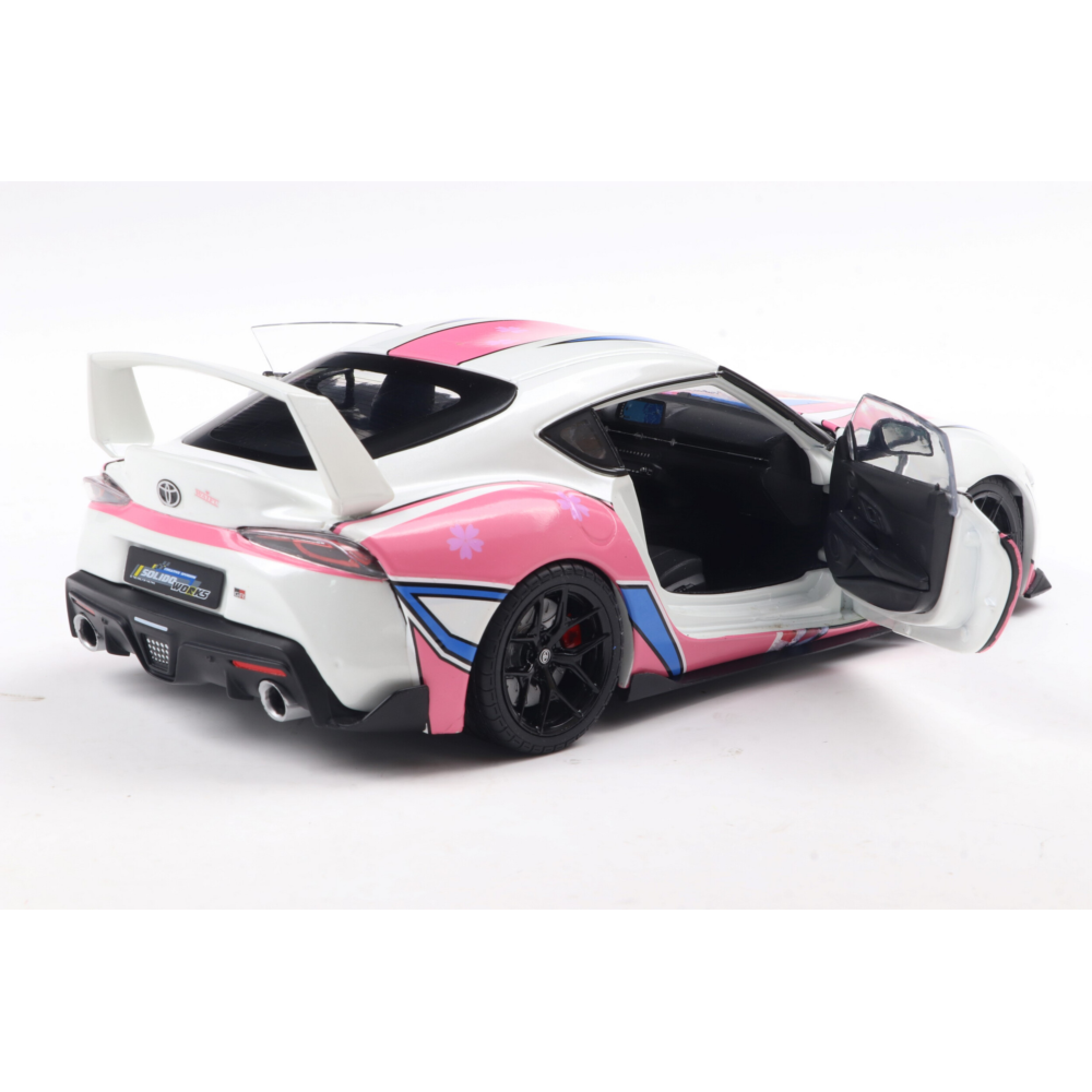 2024 Toyota GR Supra Itasha White Solido Works Diecast Model Car 1:18 Scale (Approx. 25cm) Collectible | Universal Auto Spares