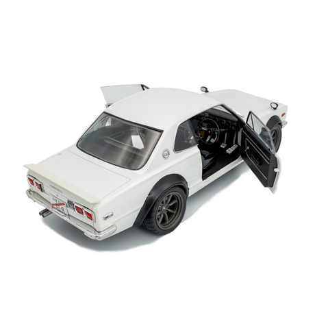 1970 Nissan Skyline C10 Hakosuka White Diecast Model Car 1:18 Scale (Approx. 25cm) Collectible | Universal Auto Spares