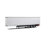 Curtain Semi Trailer White/Plastic Diecast Model Truck 1:24 Scale (Approx. 18–20cm) Collectible | Universal Auto Spares