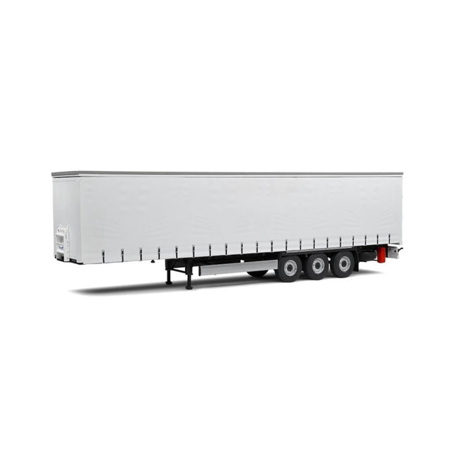 Curtain Semi Trailer White/Plastic Diecast Model Truck 1:24 Scale (Approx. 18–20cm) Collectible | Universal Auto Spares