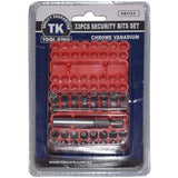 Security Star & Torx Bits Set 33 Piece With Plastic Holder - Tool King