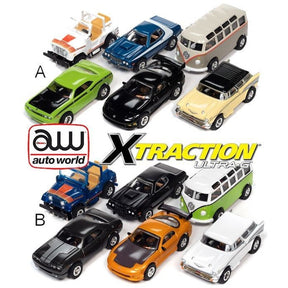 Auto World R34 X - Traction Slot Car Assorted Single Collectible - Diecast Models