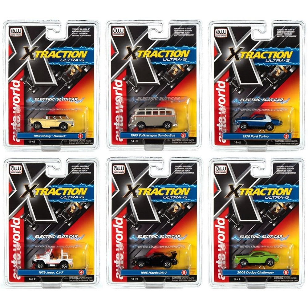 Auto World R34 X - Traction Slot Car Assorted Single Collectible - Diecast Models