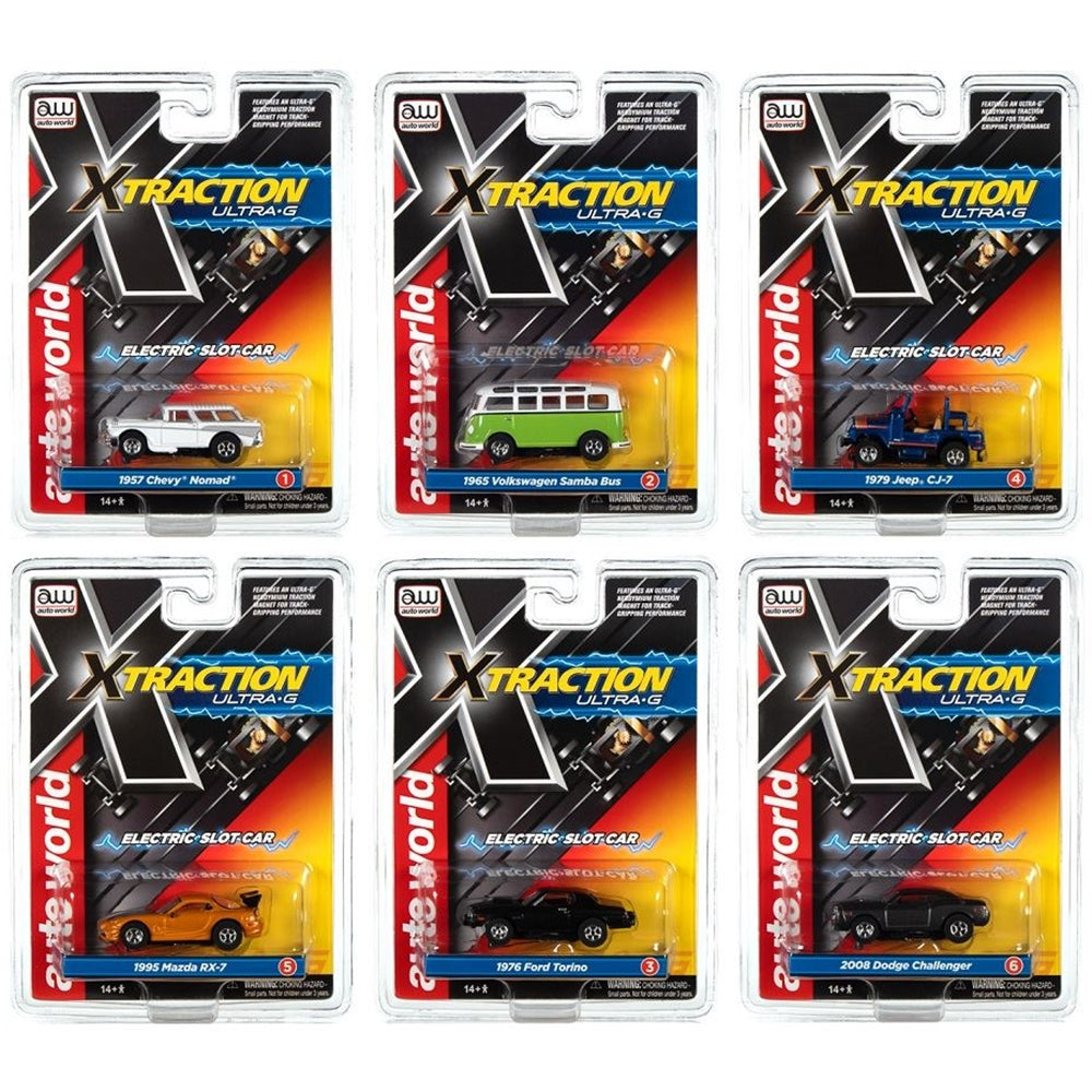 Auto World R34 X - Traction Slot Car Assorted Single Collectible - Diecast Models