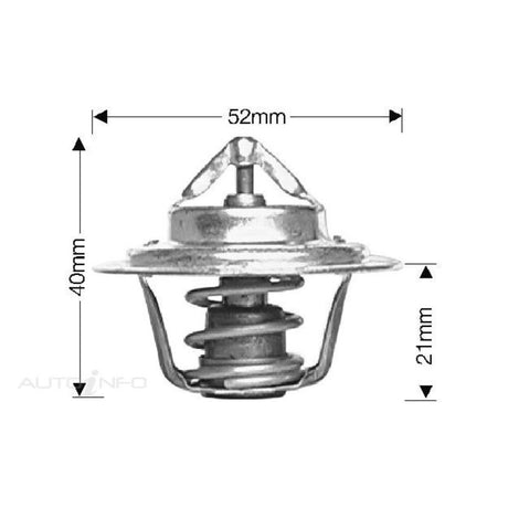 Thermostat 52mm Dia 82C Multiple Applications DT15A - DAYCO | Universal Auto Spares