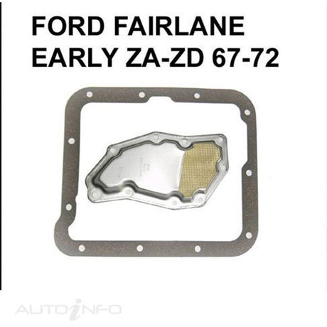Transmission Filter Kit GfS6E Ford Fairlane Early Za - Zd 67-72 KFS006E - Transgold | Universal Auto Spares