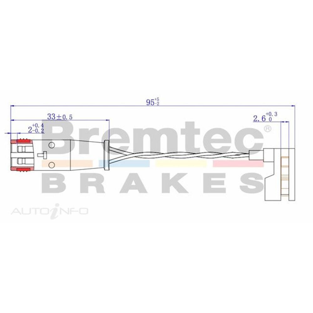 Euroline Brake Pad Wear Sensor BTS74 - Bremtec | Universal Auto Spares