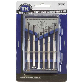 Screwdriver Set 6 Piece Precision Straight & Phillips - Tool King
