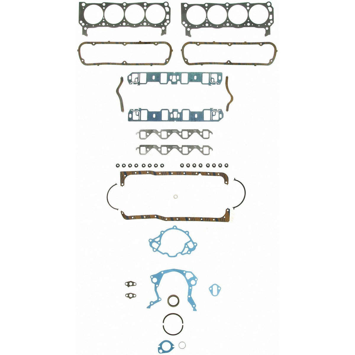 Full Gasket Set Ford 351W Carby Engine 1969 - 74 FPFS8548PT2 - Fel - Pro - Full Gasket Sets - Fel - Pro