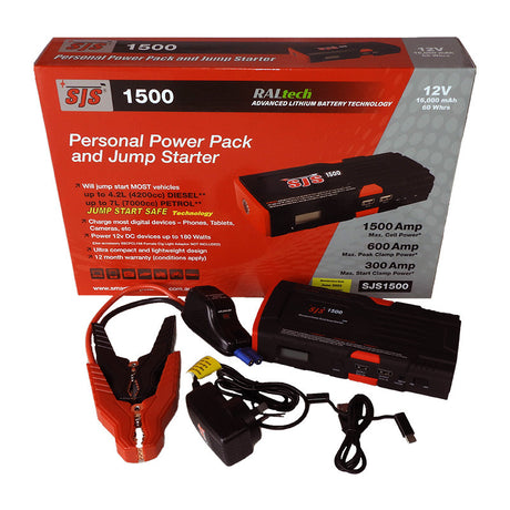 Smart Jump Starter Charger 1500AMPS - SJS | Universal Auto Spares