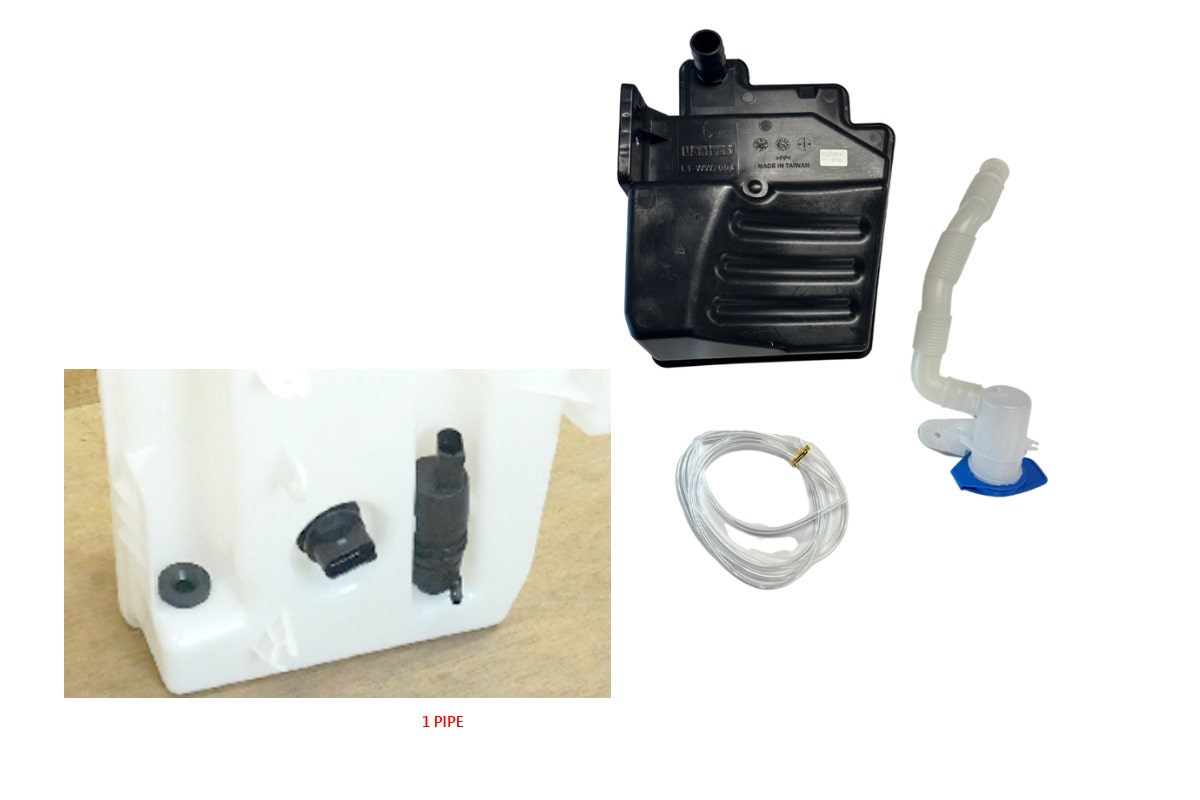 Washer Bottle (Sedan, with Neck Cap & 1 Motor) Skoda Superb 3T/B6 2010 - 2015 SKSP-BOT-03N - Sterling