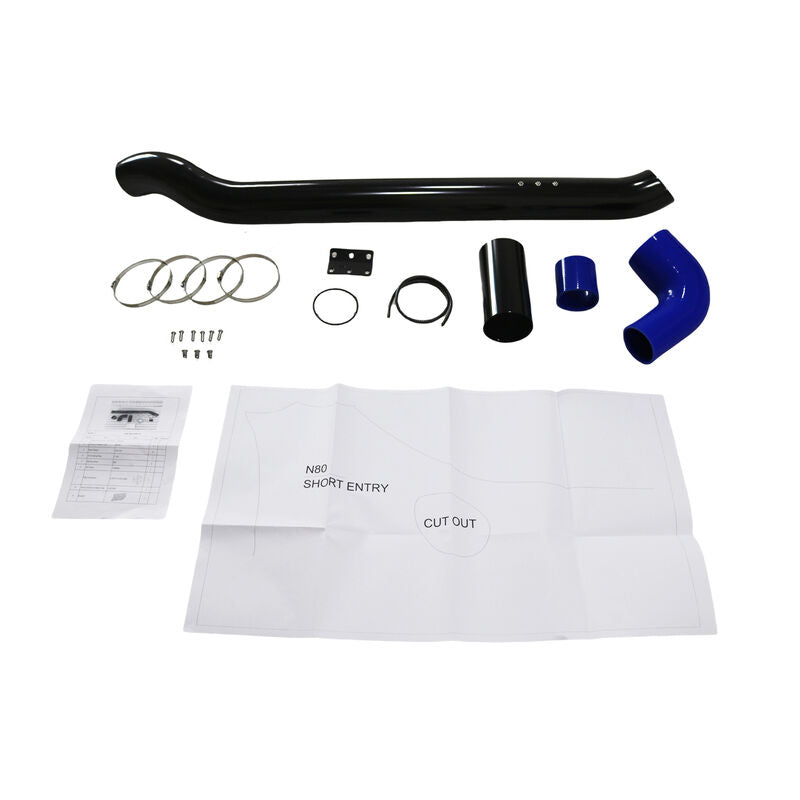 4" Black Grade 304 Stainless Steel Snorkel Fit For Toyota Hilux N80 2015-2023 SNOK-TA012 - Machter