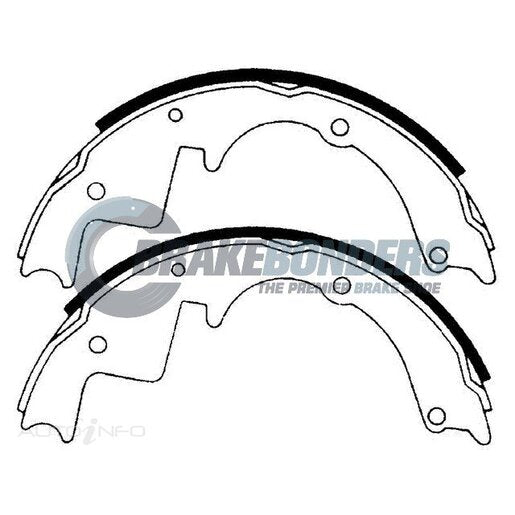 Rear Brake Shoes HOLDEN N1338 Brake Bonders Universal Auto Spares