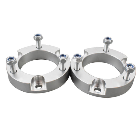 25mm Front Coil Strut Shock Spacer Lift Kit Fit For Toyota Hilux VIGO 2005-14 4WD Silver - Machter