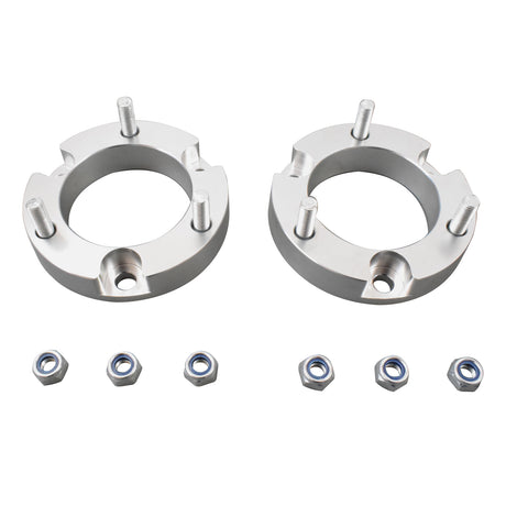 25mm Front Coil Strut Shock Spacer Lift Kit Fit For Toyota Hilux VIGO 2005-14 4WD Silver - Machter