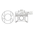 Piston & Ring Set MERCEDES BENZ OM611 OM612 SPKMB611L-STD - NASON