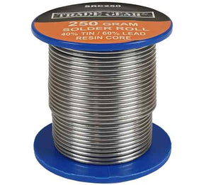 Solder Coil 250g 1.6mm 40% Tin / 60% Lead Resin Flux Core - Trade Gear