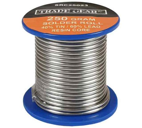 Solder Coil 250g 2.3mm 40% Tin / 60% Lead Resin Flux Core - Trade Gear | Universal Auto Spares