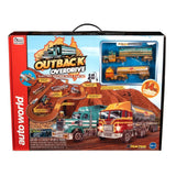 Outback Overdrive Truckers Slot Car Race Set with 14ft Track Collectible - Diecast Models