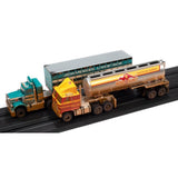 Outback Overdrive Truckers Slot Car Race Set with 14ft Track Collectible - Diecast Models