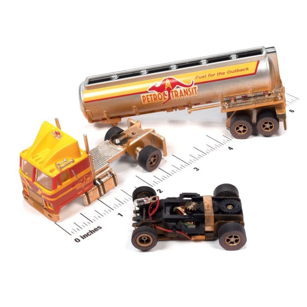 Outback Overdrive Truckers Slot Car Race Set with 14ft Track Collectible - Diecast Models