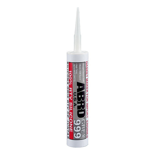 Grey 999 RTV Silicone Instant Gasket Maker Sealant Adhesive Sensor Safe - ABRO | Universal Auto Spares