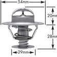 Thermostat DIA/Temp 54mm/82 deg C ST15-180 - GATES STANT