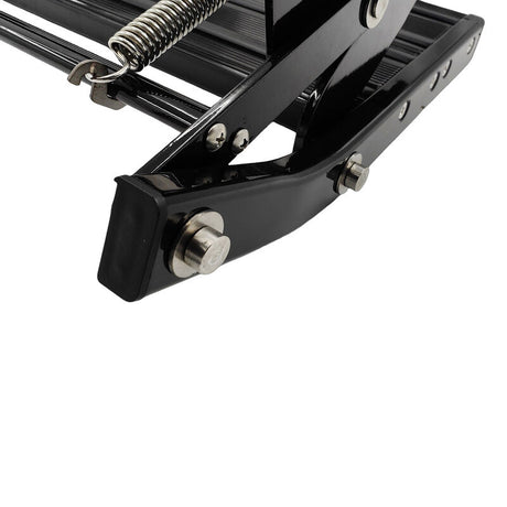 Single Caravan Step With Screws Kit Aluminium Black Pull Out Folding 550mm Fit For RV - Machter