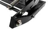 Single Caravan Step With Screws Kit Aluminium Black Pull Out Folding 550mm Fit For RV STEP-002 - Machter