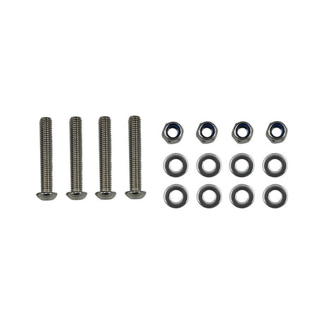 Single Caravan Step With Screws Kit Aluminium Black Pull Out Folding 550mm Fit For RV - Machter