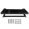 Single Caravan Step With Screws Kit Aluminium Black Pull Out Folding 550mm Fit For RV STEP-002 - Machter